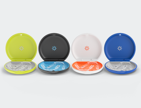 Green charcoal white blue cases