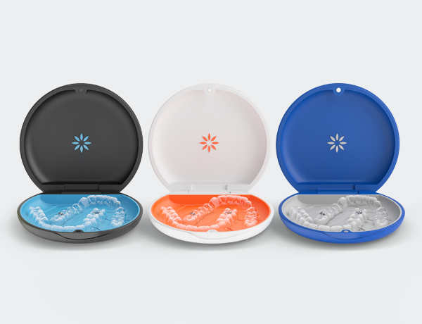 Charcoal white blue cases